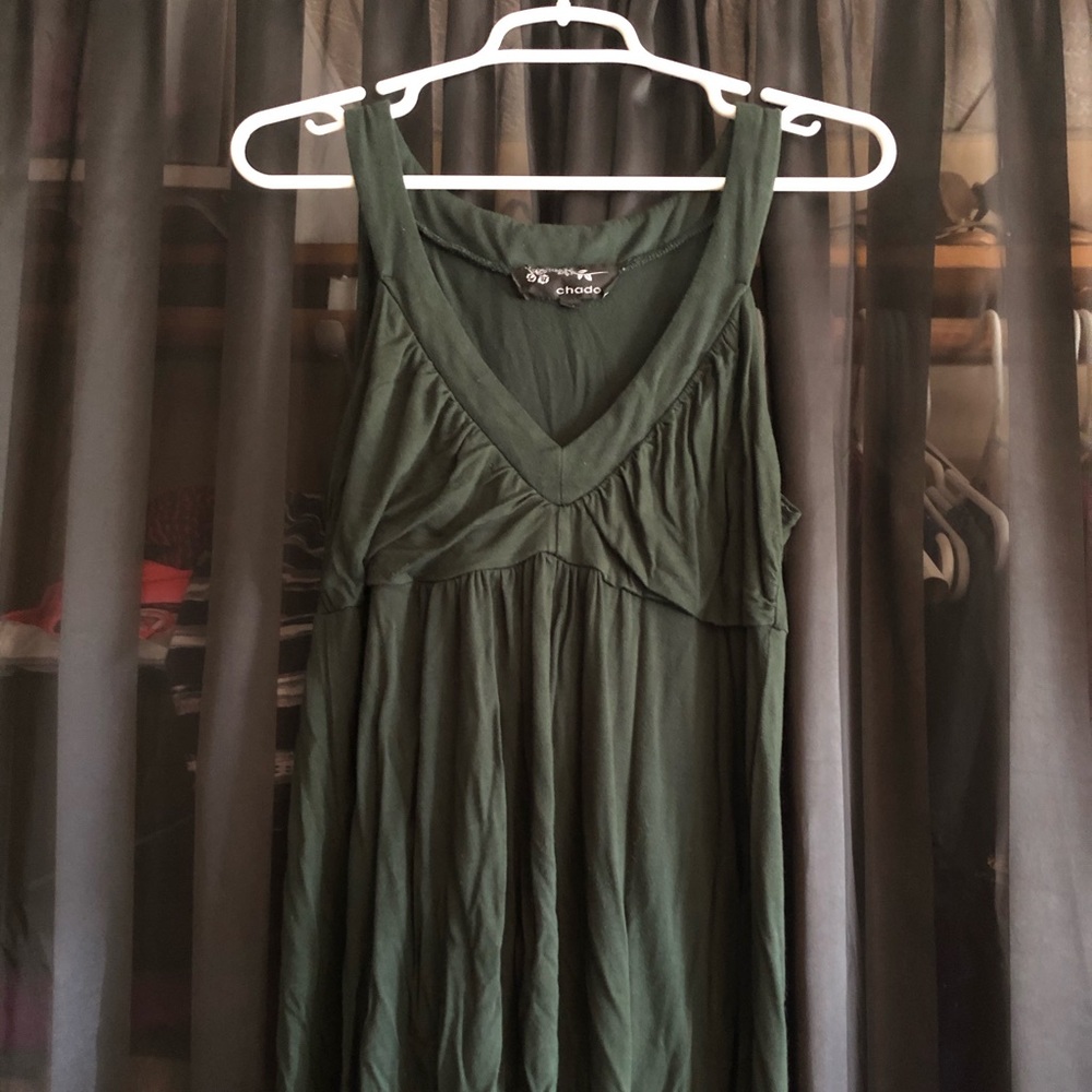 Chado hunter green tank top